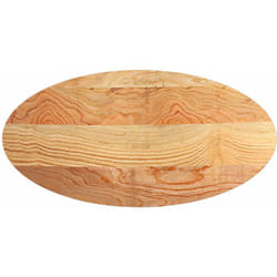Dessus de table 120x60x2 cm bois de chêne massif ovale Vidaxl