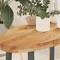 vidaXL Dessus de table 80x40x4 cm bois de chêne massif ovale