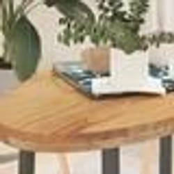 vidaXL Dessus de table 100x50x4 cm bois de chêne massif ovale