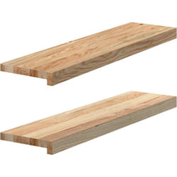 Appuis de fenêtre 2 pcs non traité 80x20x2 cm bois chêne massif vidaXL