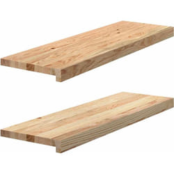 vidaXL Appuis de fenêtre 2 pcs non traité 80x25x2 cm bois chêne massif
