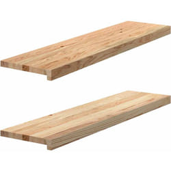 vidaXL Appuis de fenêtre 2 pcs non traité 100x25x2cm bois chêne massif