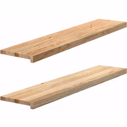Donnez à votre fenêtre un aspect naturel et unique avec ces appuis de fenêtre en bois ! Matériau robuste et stable : le bois  ...