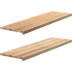 vidaXL Appuis de fenêtre 2 pcs non traité 140x40x2cm bois chêne massif