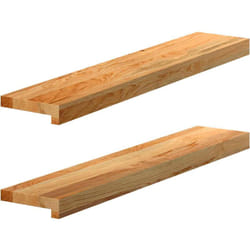 Appuis de fenêtre 2 pcs marron clair bois de chêne massif vidaXL