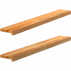 Donnez à votre fenêtre un aspect naturel et unique avec ces appuis de fenêtre en bois ! Matériau robuste et stable : le bois  ...