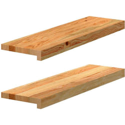 Vidaxl - Appuis de fenêtre 2 pcs marron clair bois de chêne massif
