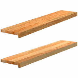 Donnez à votre fenêtre un aspect naturel et unique avec ces appuis de fenêtre en bois ! Matériau robuste et stable : le bois  ...