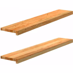 Donnez à votre fenêtre un aspect naturel et unique avec ces appuis de fenêtre en bois ! Matériau robuste et stable : le bois  ...