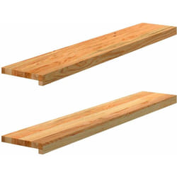 Vidaxl - Appuis de fenêtre 2 pcs marron clair bois de chêne massif
