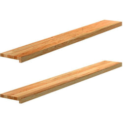 Vidaxl - Appuis de fenêtre 2 pcs marron clair bois de chêne massif