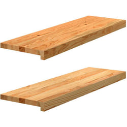 Vidaxl - Appuis de fenêtre 2 pcs marron clair bois de chêne massif