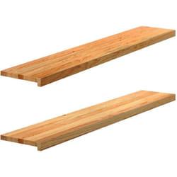 Appuis de fenêtre 2 pcs marron clair bois de chêne massif vidaXL