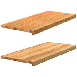 Appuis de fenêtre 2 pcs marron clair bois de chêne massif vidaXL