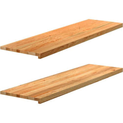 Vidaxl - Appuis de fenêtre 2 pcs marron clair bois de chêne massif