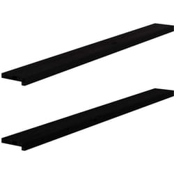 Vidaxl - Appuis de fenêtre 2 pcs marron foncé bois de chêne massif