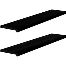 Vidaxl - Appuis de fenêtre 2 pcs marron foncé bois de chêne massif