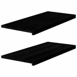 vidaXL Appuis de fenêtre 2 pcs marron foncé bois de chêne massif