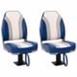 vidaXL Ensemble de sièges de bateau pliables lot de 4 dossier haut