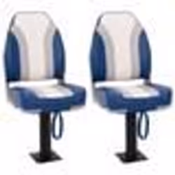 vidaXL Ensemble de sièges de bateau pliables lot de 4 dossier haut