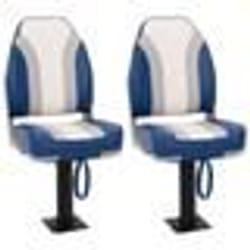 vidaXL Ensemble de sièges de bateau pliables lot de 4 dossier haut
