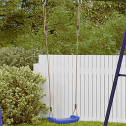 Balançoire d'extérieur d'enfants simple et corde réglable bleu Vidaxl
