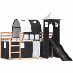 Ce lit superposé en bois est élégant et fonctionnel, ce qui en fait un supplément parfait à toute pièce dont l'espace est lim ...
