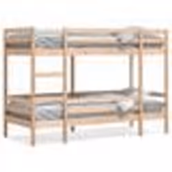 vidaXL Lit superposé sans matelas 90x190 cm bois de pin massif - 90 x 190 cm