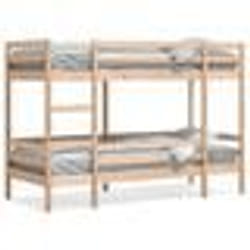 vidaXL Lit superposé sans matelas 90x190 cm bois de pin massif - 90 x 190 cm