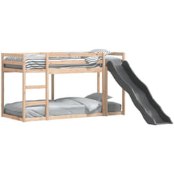 Vidaxl - Lit superposé avec toboggan et échelle sans matelas 80x200 cm