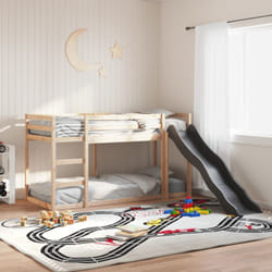 Vidaxl - Lit superposé avec toboggan et échelle sans matelas 90x190 cm