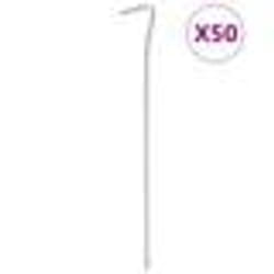 vidaXL Piquets de tente 50 pcs 23 cm Ø4 mm acier galvanisé