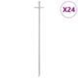 vidaXL Piquets de tente 24 pcs 29,5 cm Ø6 mm acier galvanisé