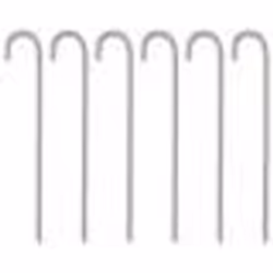 vidaXL Piquets de tente 6 pcs 37 cm Ø10 mm acier galvanisé