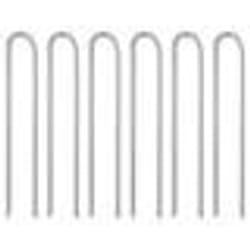 vidaXL Piquets de tente 6pcs en forme de U 337cm Ø10mm acier galvanisé