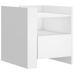 VidaXL 848276 Table de nuit et table de chevet Blanc