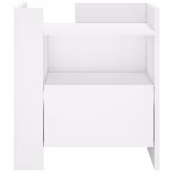 VidaXL 848276 Table de nuit et table de chevet Blanc - Vue supplémentaire 4