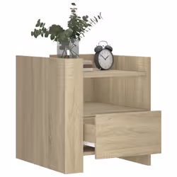 VidaXL 848278 Table de nuit et table de chevet Chêne