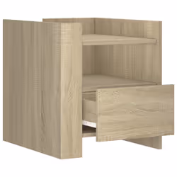 VidaXL 848278 Table de nuit et table de chevet Chêne - Vue supplémentaire 7