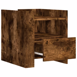 VidaXL 848280 Table de nuit et table de chevet Chêne - Vue supplémentaire 7