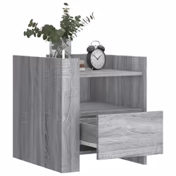 VidaXL 848281 Table de nuit et table de chevet Chêne - Vue supplémentaire 3