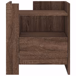 VidaXL 848282 Table de nuit et table de chevet Chêne - Vue supplémentaire 4