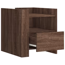VidaXL 848282 Table de nuit et table de chevet Chêne - Vue supplémentaire 7