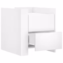 VidaXL 848283 Table de nuit et table de chevet Blanc - Vue supplémentaire 4