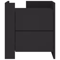 VidaXL 848284 Table de nuit et table de chevet Noir - Vue supplémentaire 4