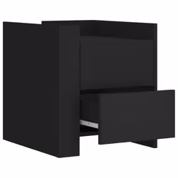 VidaXL 848284 Table de nuit et table de chevet Noir - Vue supplémentaire 7