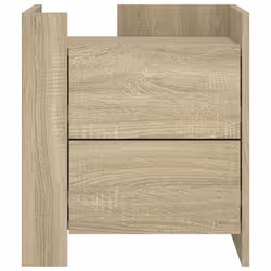 VidaXL 848285 Table de nuit et table de chevet Chêne - Vue supplémentaire 4