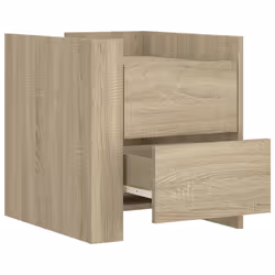 VidaXL 848285 Table de nuit et table de chevet Chêne - Vue supplémentaire 7