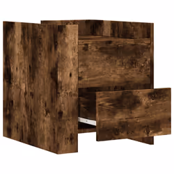 VidaXL 848287 Table de nuit et table de chevet Chêne - Vue supplémentaire 7