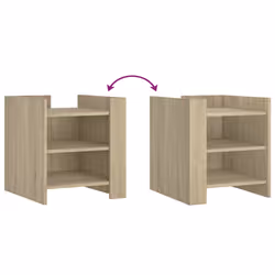 VidaXL 848292 Table de nuit et table de chevet Chêne - Vue supplémentaire 7